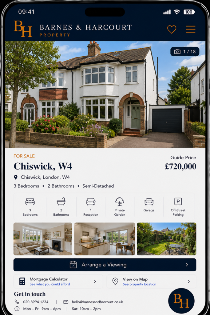 Chiswick 3 bed 2 bath