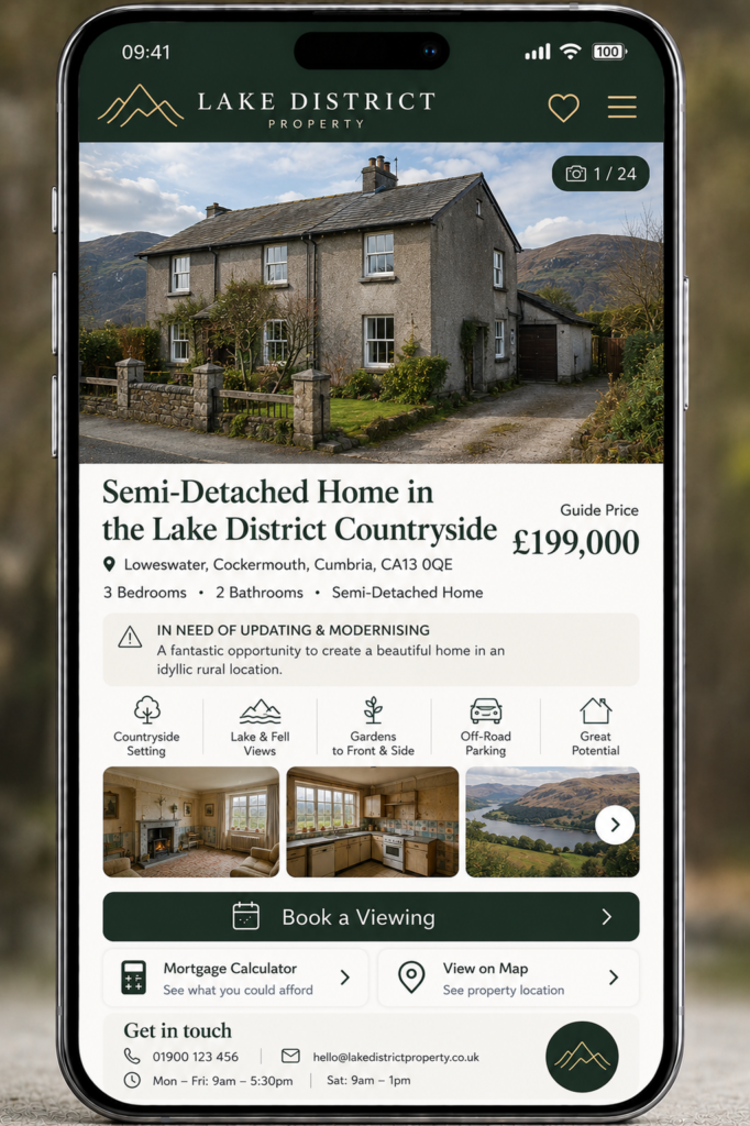 Lake District property to modernise