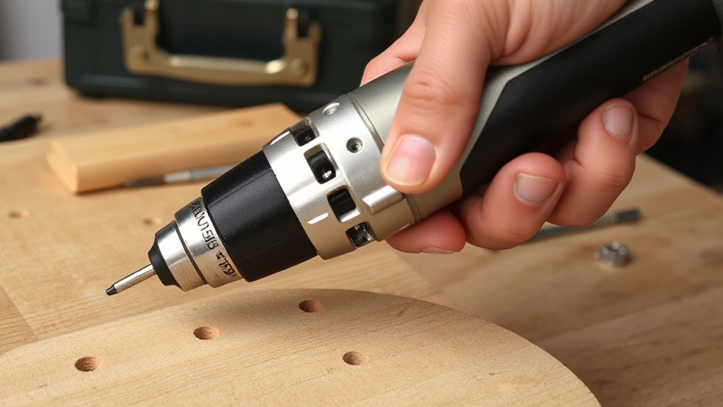 adjust drill for material