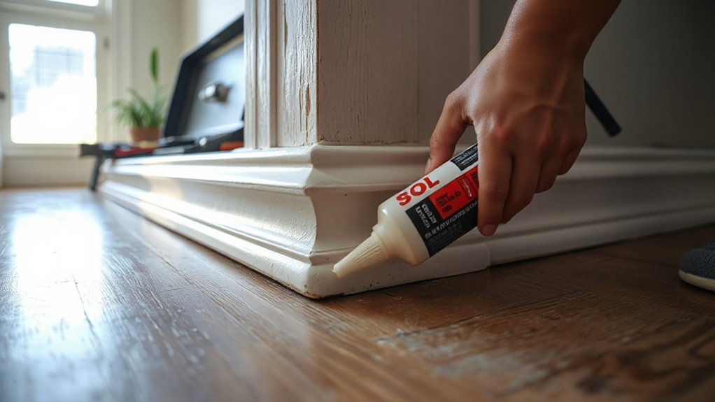 caulk smooth paint touch up