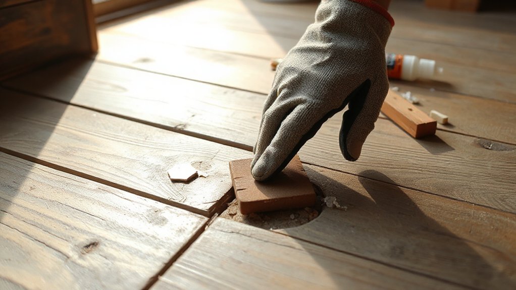 check for loose damaged subfloor