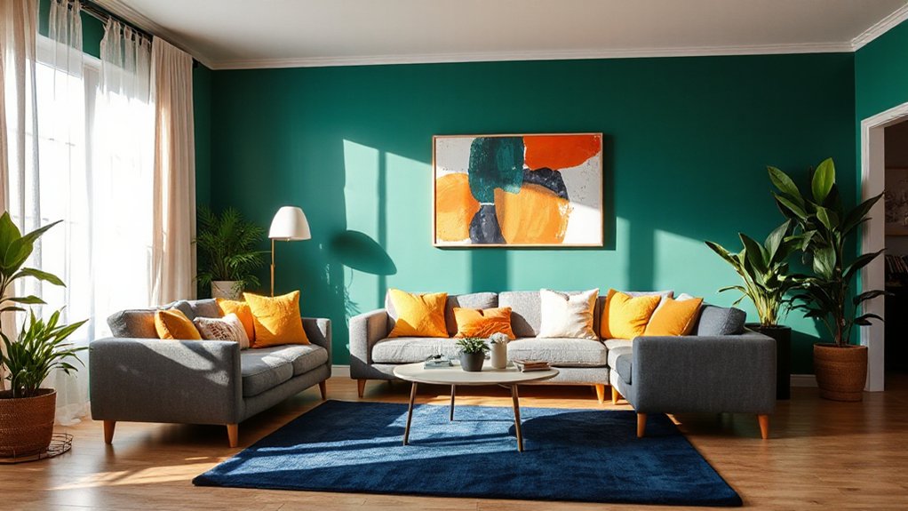 choose contrasting harmonious color schemes