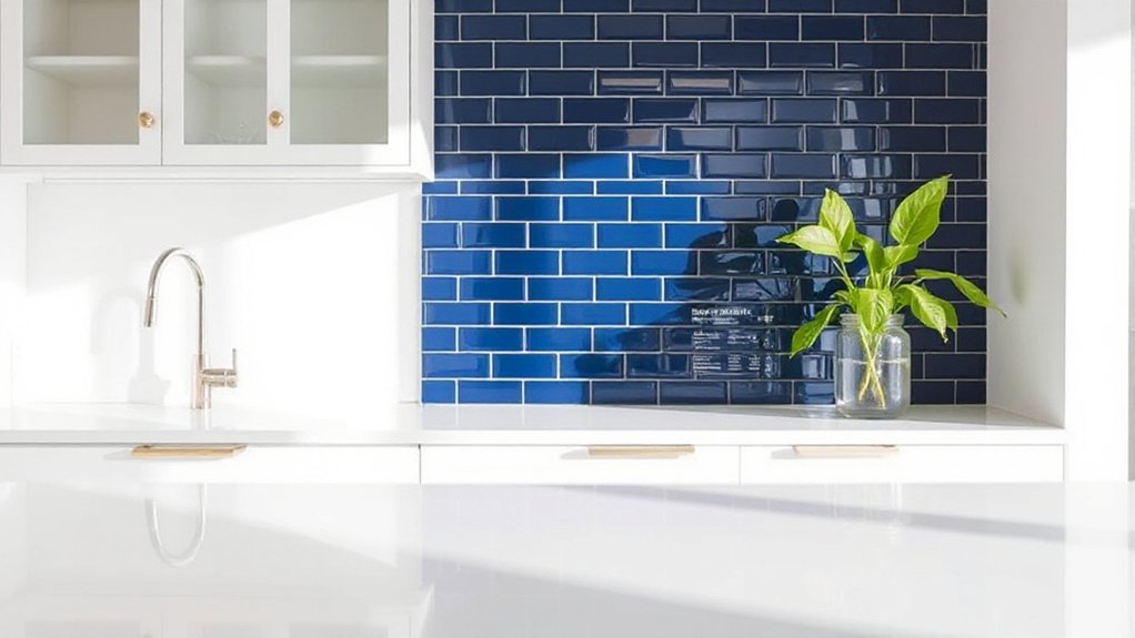 coordinated sleek low maintenance surfaces