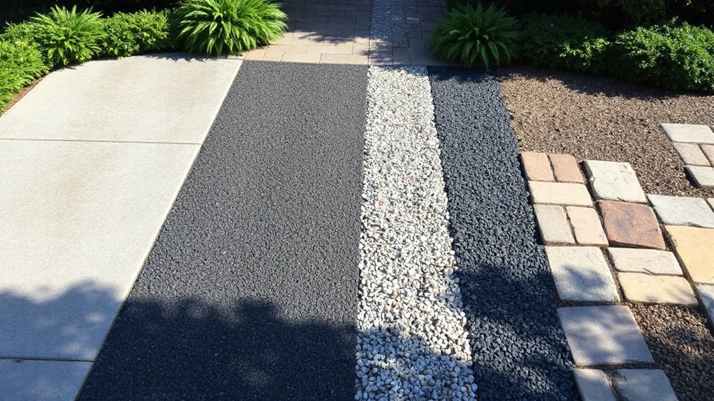 driveway material comparison costs