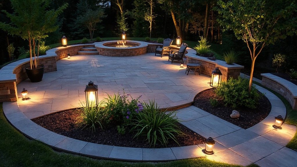 edging and lighting details