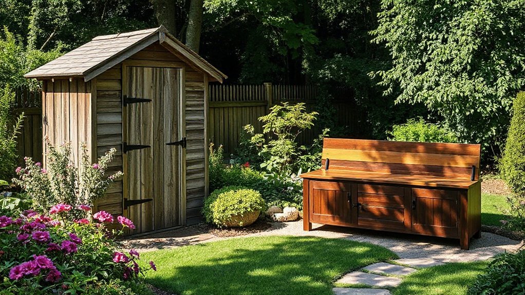 efficient organized garden storage
