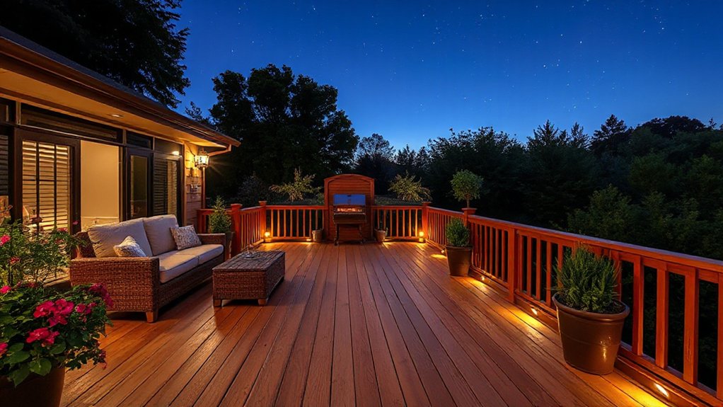 evening deck lighting ideas