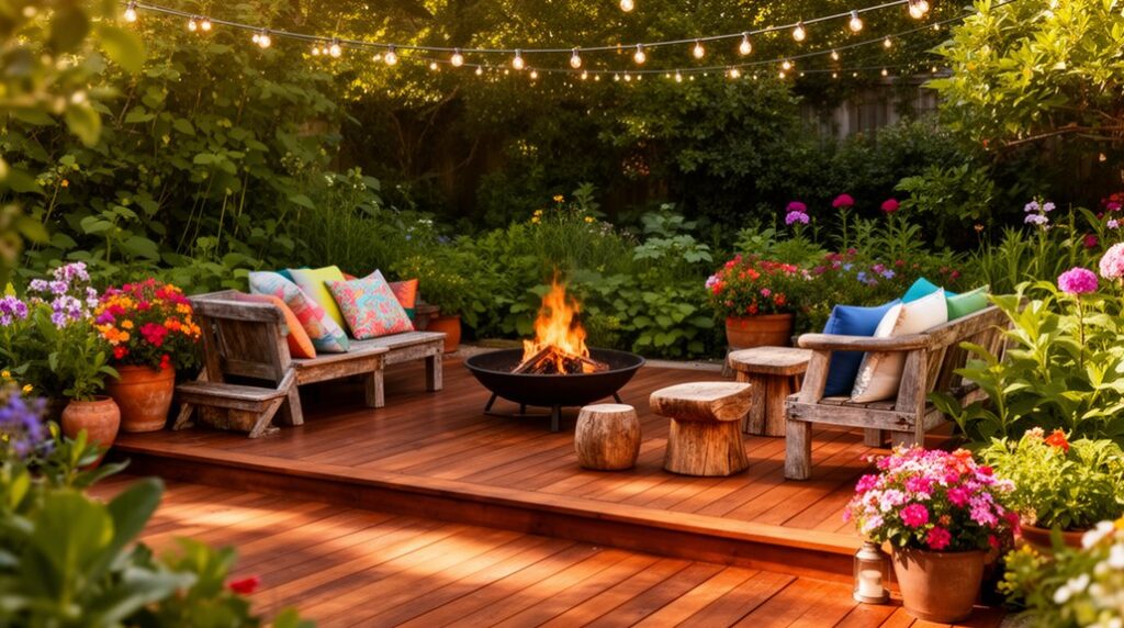 garden decking for warmth