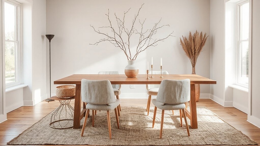 layered textures and warm wood
