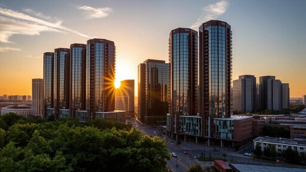luxury city centre skyscrapers