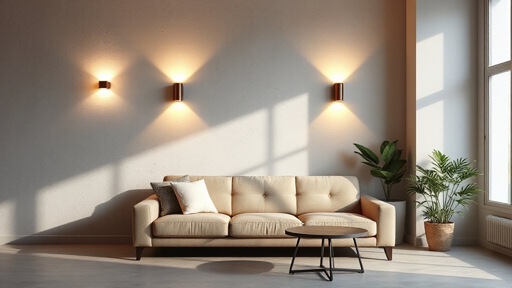 maximize space with wall mounted lighting