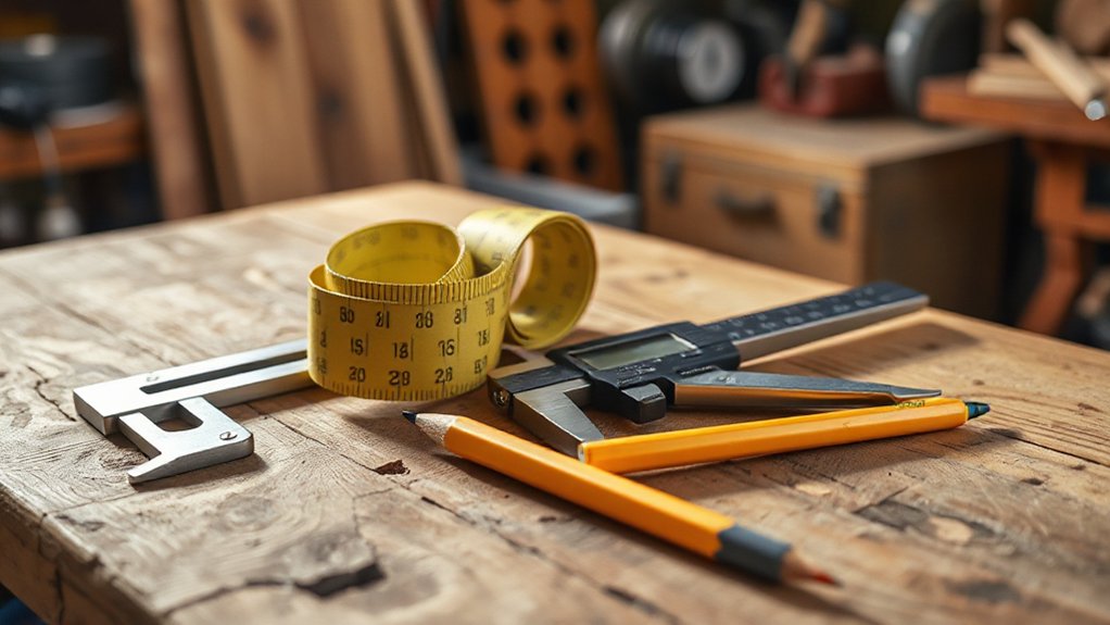 measuring tools and marking essentials