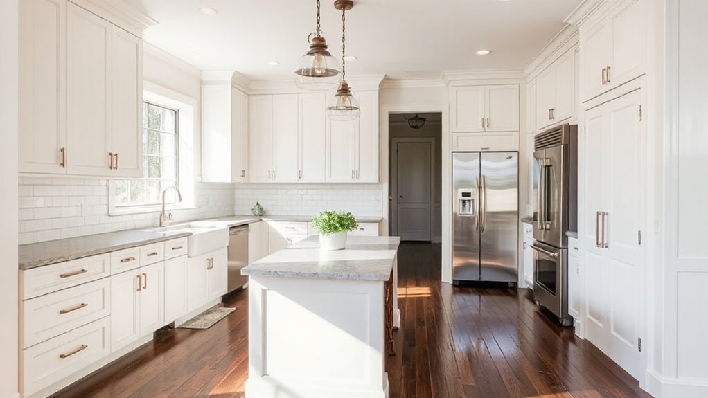 modern flooring transforms traditional kitchens