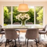 modern sleek dining decor