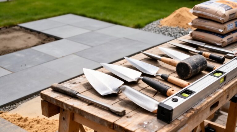 patio slab installation tools
