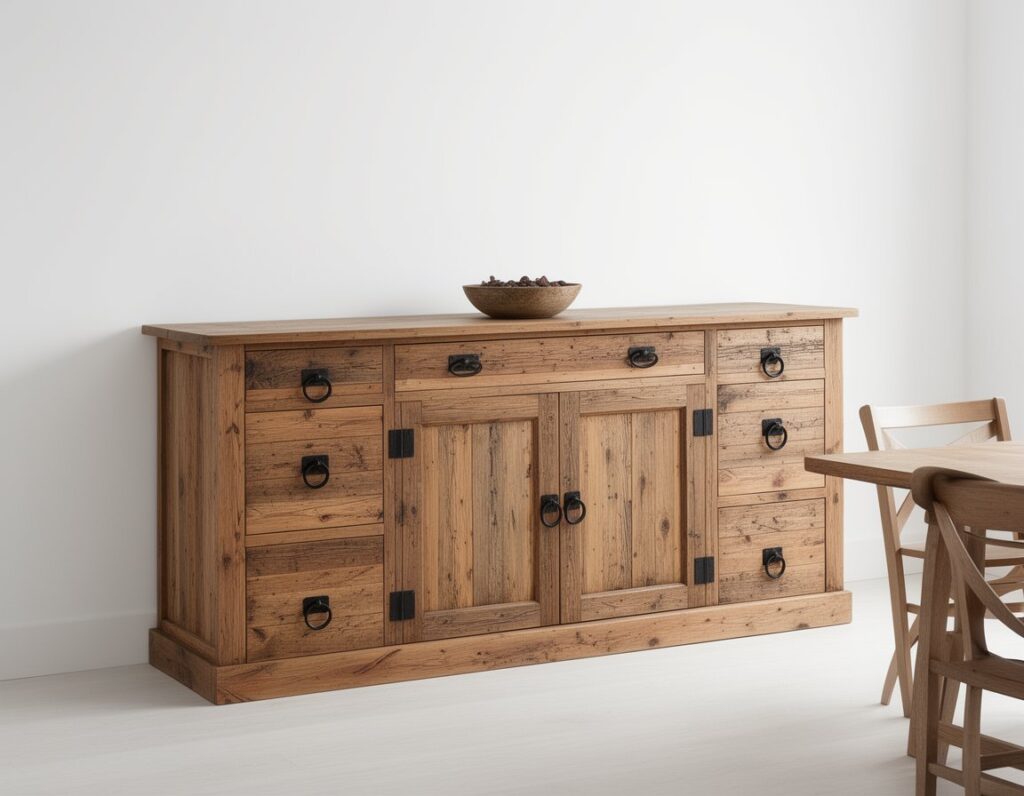 rustic Reclaimed Wood Sideboard