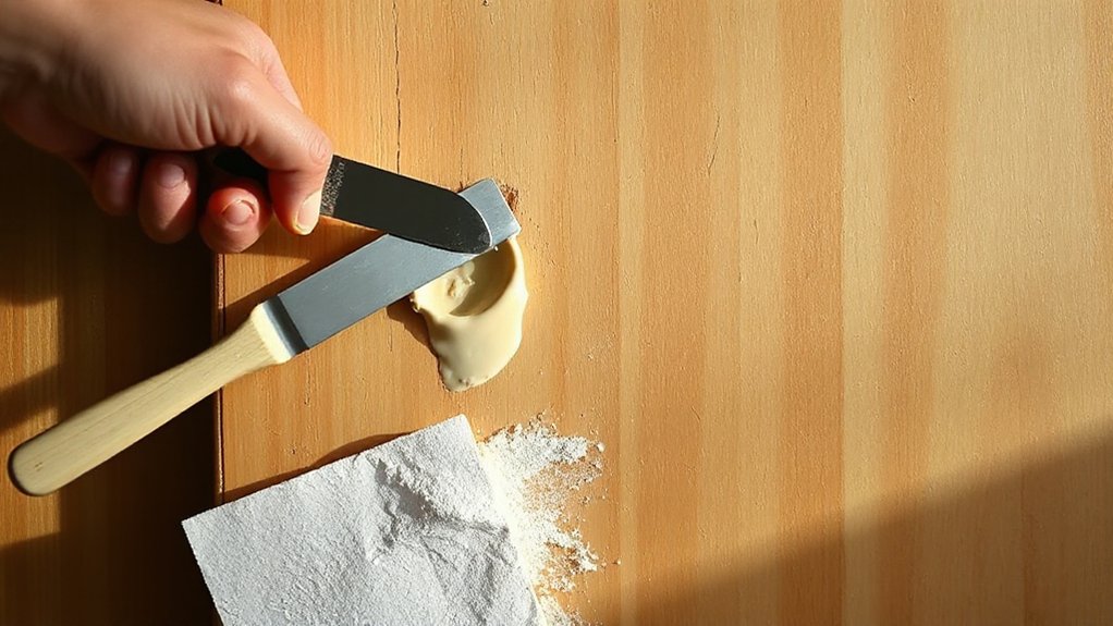 sand fill smooth repair