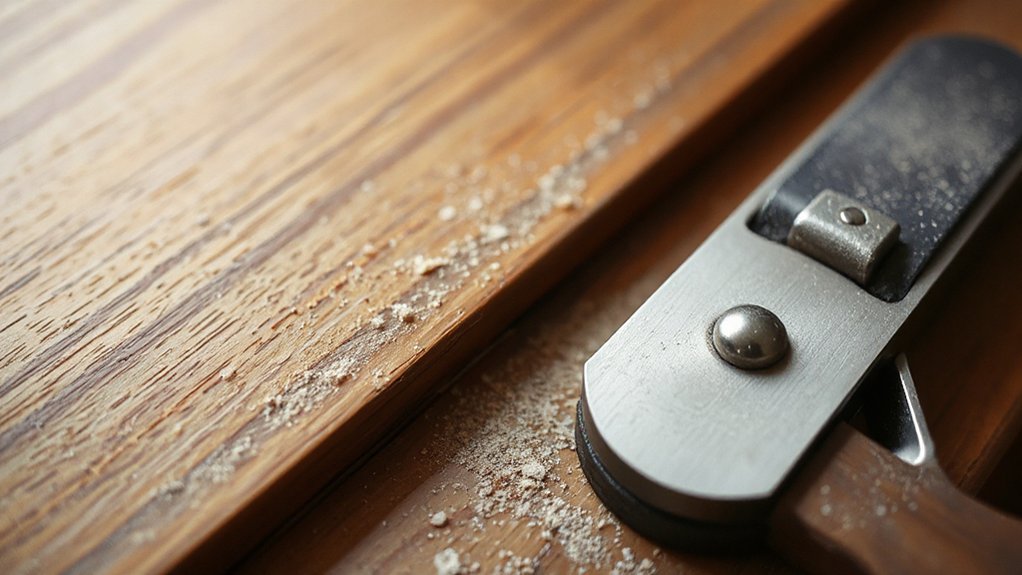 sand or plane door edge