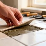 secure and reattach tiles