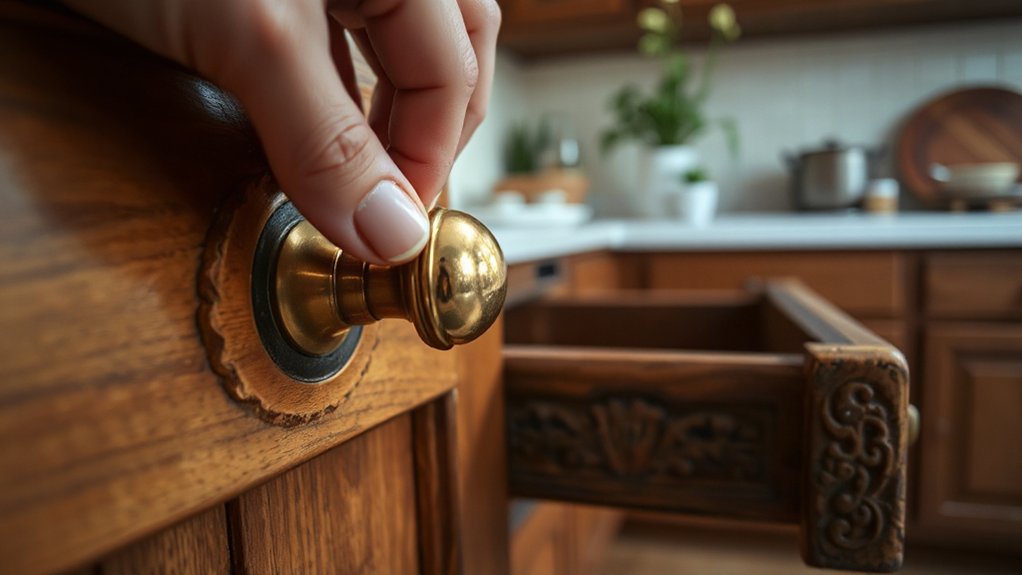 secure handles and hinges