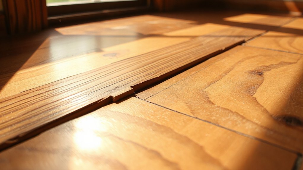 shim gaps under floorboards