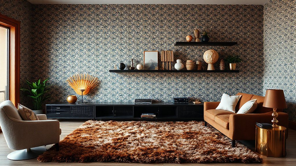 stylish balanced shelf styling