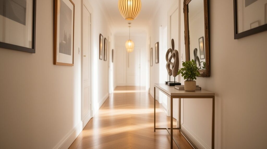 stylish hallway first impression