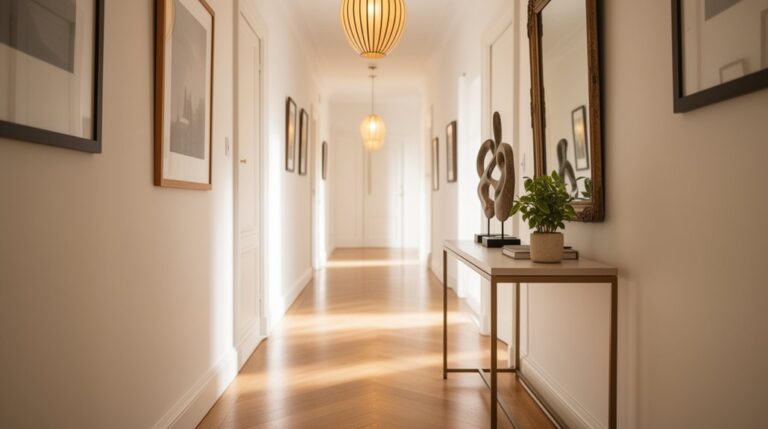 stylish hallway first impression