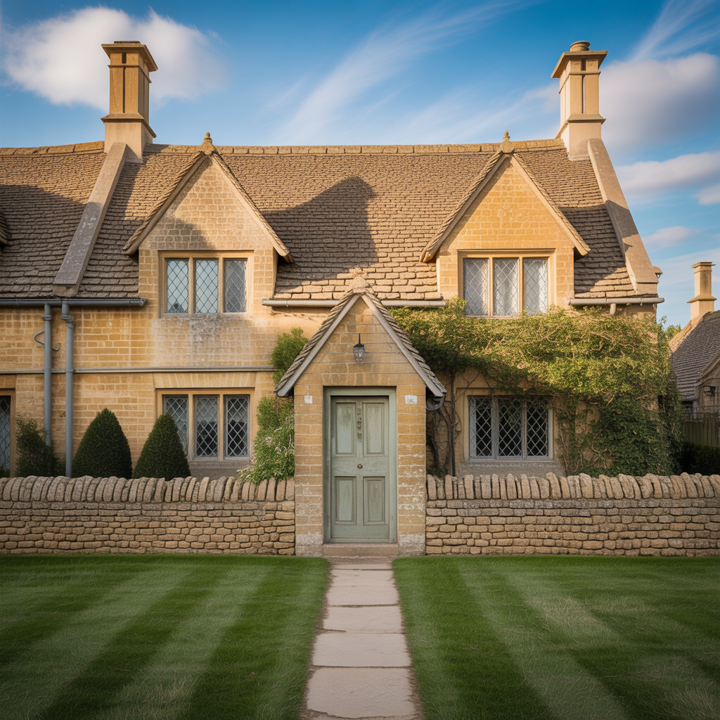 traditional English cottage in the Cotswolds 