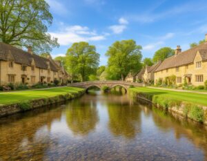 tranquil Cotswold bourton on the water