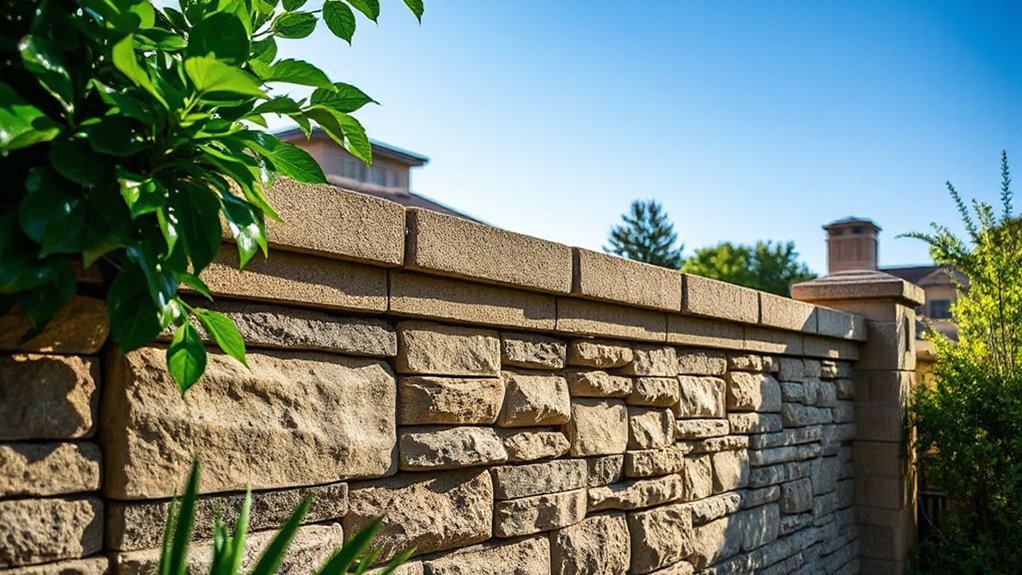 weatherproofing masonry boundaries