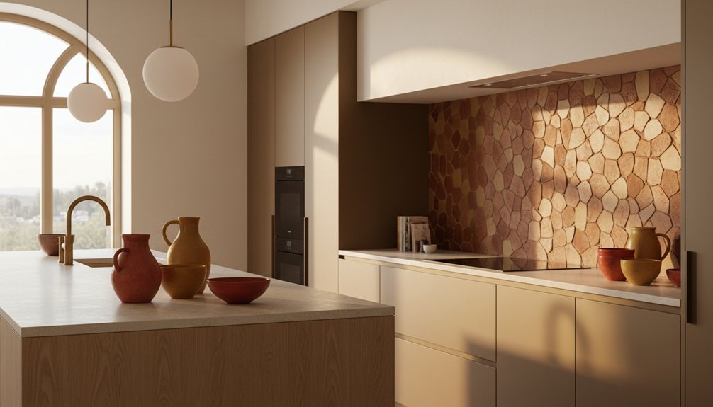 warm terracotta kitchen hues